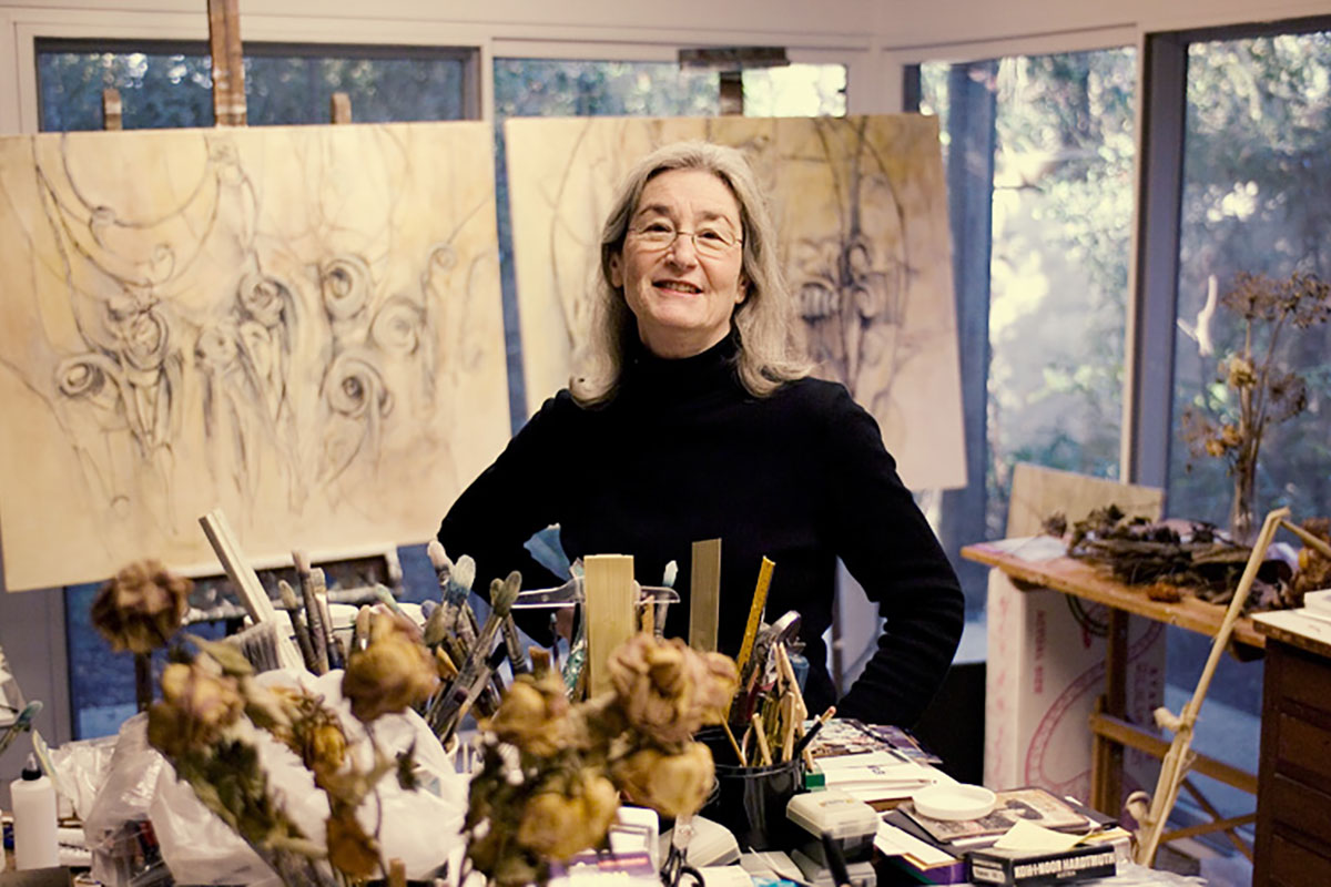 Louise Freshman Brown in her studio